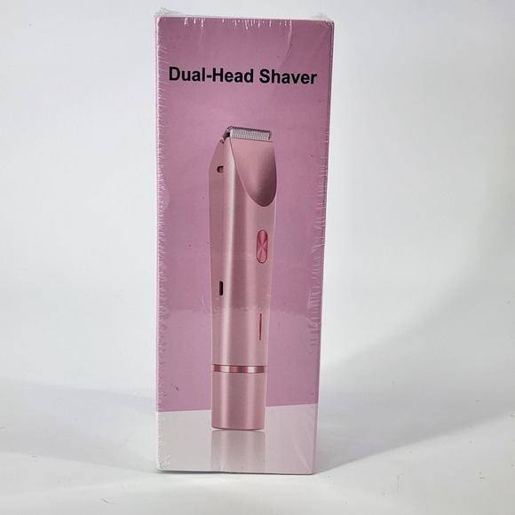 Unbranded Other - Dual-Head Shaver Pink Rechargeable Waterproof Wet Dry Shaver‎ ZB-0236L-PK NEW